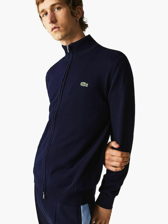 Men's Knitted Cardigan Navy Blue