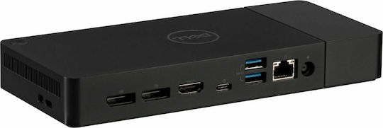 Dell WD19DCS USB-C Docking Station with HDMI/DisplayPort 4K PD Ethernet and Support for 3 Monitors Black