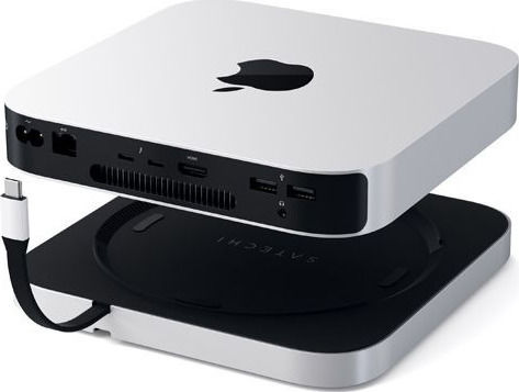 Satechi USB-C Докинг станция с PD Ethernet Сребрист (ST-ABHFS)