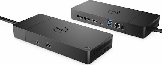 Dell WD19DCS USB-C Docking Station with HDMI/DisplayPort 4K PD Ethernet and Support for 3 Monitors Black