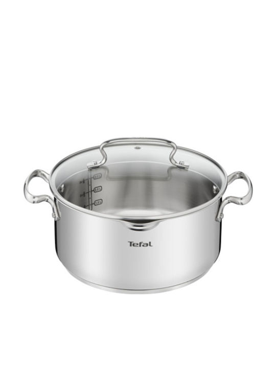 Tefal Duetto+ Deep Stainless Steel Pot 4.3lt / 24cm