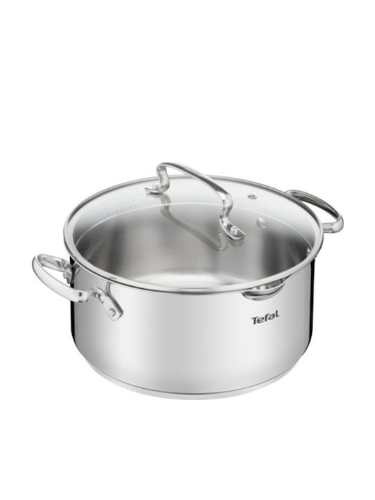 Tefal Duetto+ Deep Stainless Steel Pot 4.3lt / 24cm