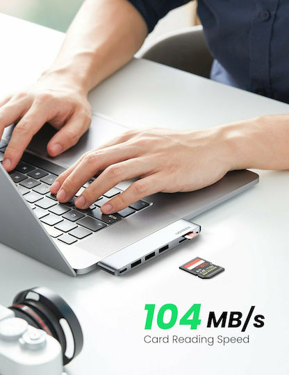 Ugreen CM251 Docking Station with Dual USB-C Silver