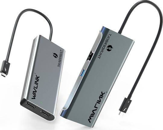 Wavlink Thunderbolt 3 Docking Station with DisplayPort 4K Ethernet Silver (WL-UTD05)