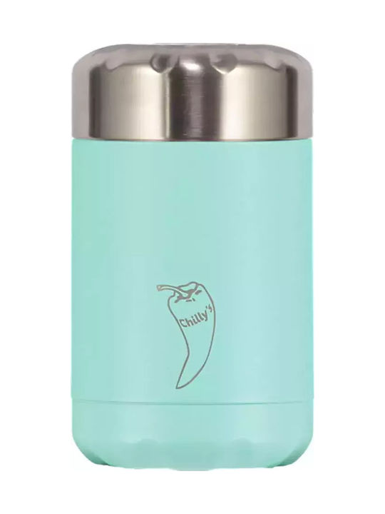 Chilly's Δοχείο Φαγητού Inox Θερμός Pastel Green 300ml