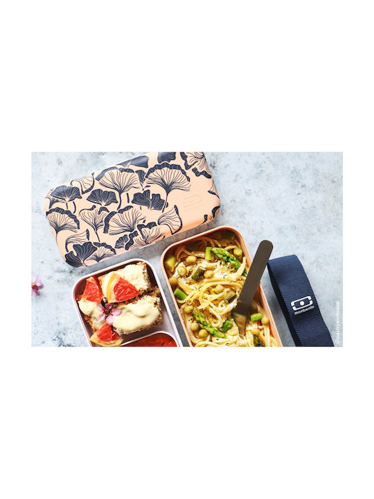 Monbento Microwave Plastic Lunch Box Original Graphic Ginkgo 1000ml