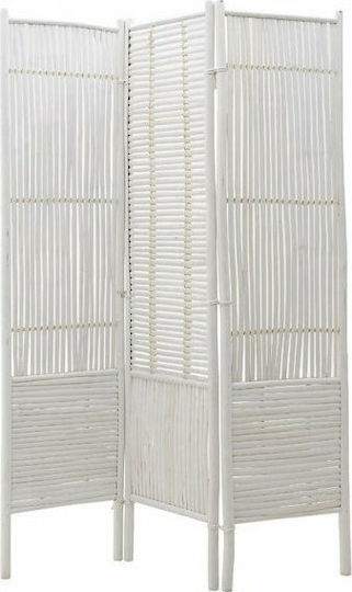 Inart Διακοσμητικό Παραβάν Ξύλινο με 3 Φύλλα 135x175cm