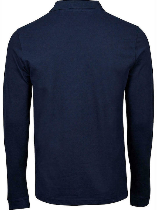 Tee Jays Luxury Men's Long Sleeve Promotional Blouse Navy Blue