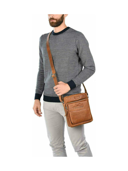 The Chesterfield Brand Leather Men's Bag Shoulder / Crossbody Tabac Brown