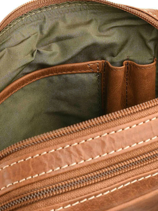 Leather Men's Bag Shoulder / Crossbody Tabac Brown