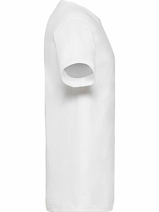 Fruit of the Loom Valueweight V Τ Men's Short Sleeve Promotional T-Shirt White