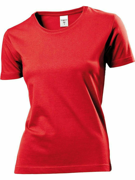 Stedman Classic-T Fitted Women's Short Sleeve Promotional T-Shirt Scarlet Red