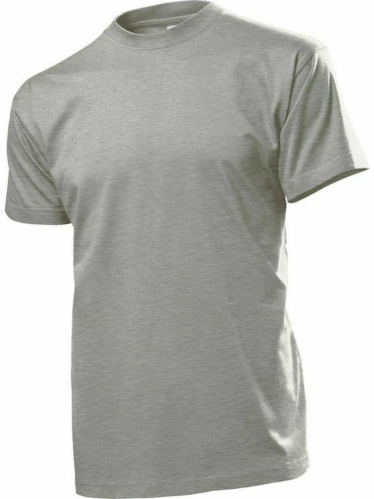 Stedman Comfort-T 185 Ανδρικό Διαφημιστικό T-shirt Κοντομάνικο Grey Heather