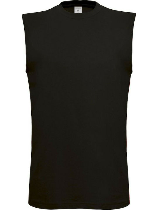 B&C Exact Move Men's Sleeveless Promotional Blouse Black