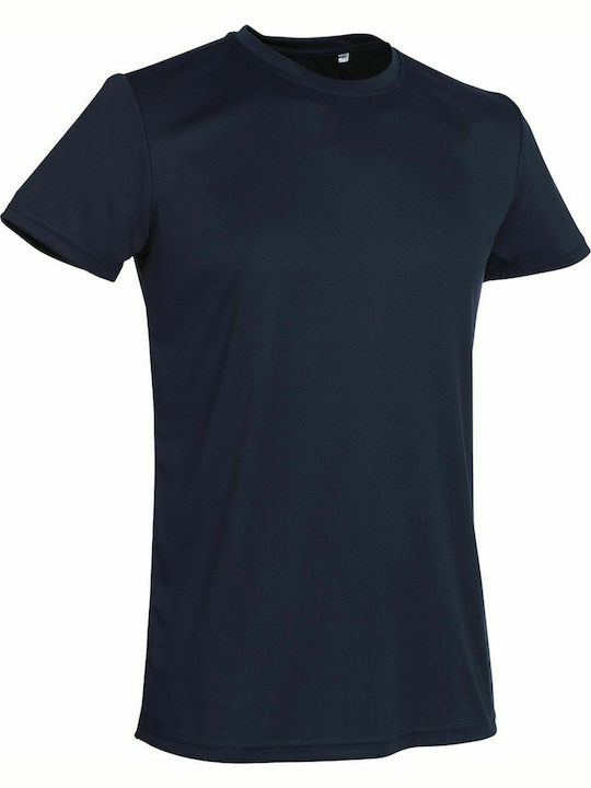 Stedman Sports-T Men's Short Sleeve Promotional T-Shirt Blue Midnight