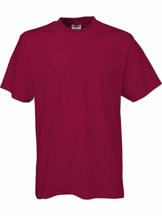 Tee Jays Sof Tee Ανδρικό Διαφημιστικό T-shirt Κοντομάνικο Deep Red