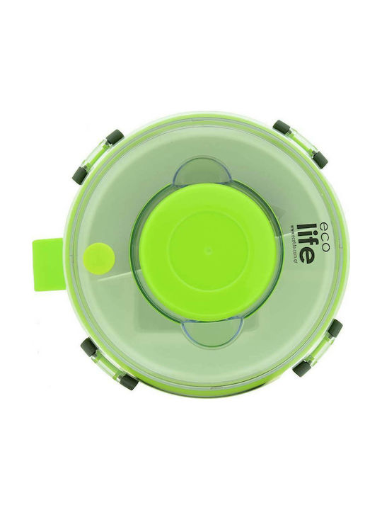 Ecolife Inox Thermo Lunch Box Double Wall Round Green 850ml