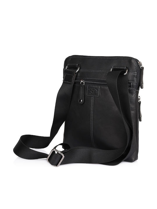Leather Men's Bag Shoulder / Crossbody Black