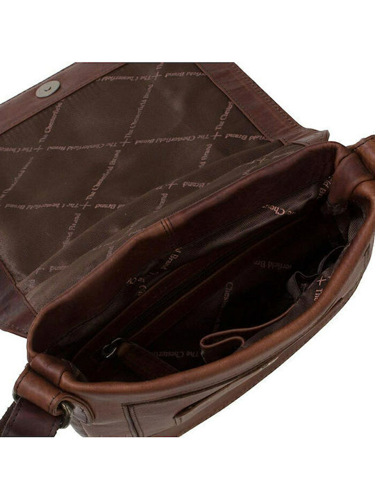 Leather Men's Bag Messenger Brown