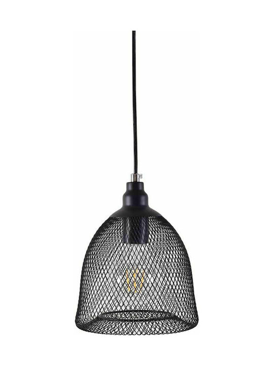 Home Lighting Ρυθμιζόμενο Κρεμαστό Φωτιστικό Μαύρο Πλέγμα με Ντουί E27