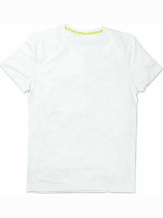 Stedman Active 140 Ανδρικό Διαφημιστικό T-shirt Κοντομάνικο σε Λευκό Χρώμα