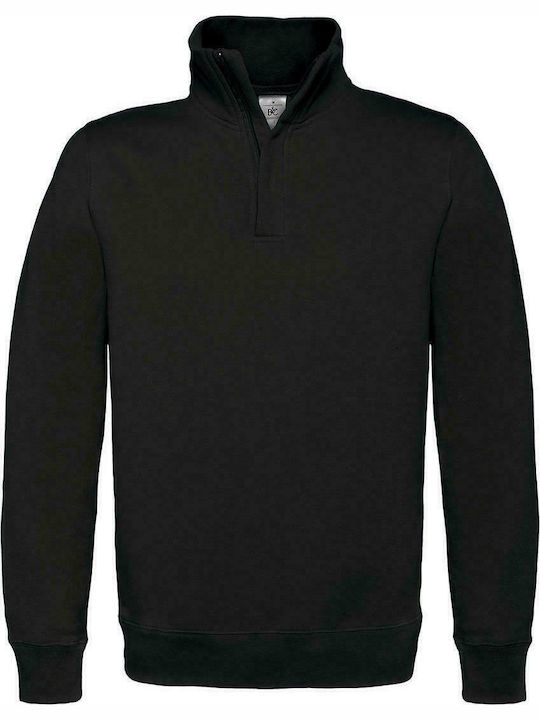 B&C ID.004 Men's Long Sleeve Promotional Sweatshirt Black