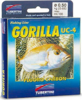 Tubertini Gorilla UC-4 Fluorocarbon Fishing Line Transparent 100m / 0.45mm / 20.9kg