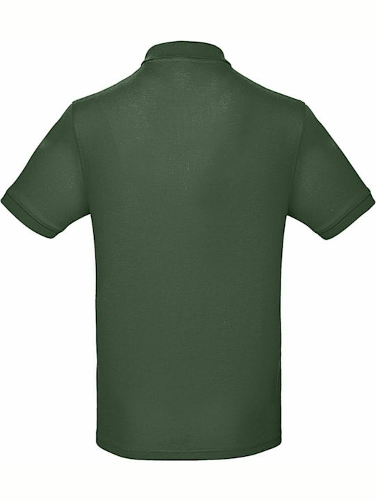 B&C Inspire Men's Short Sleeve Promotional Blouse Bottle Green