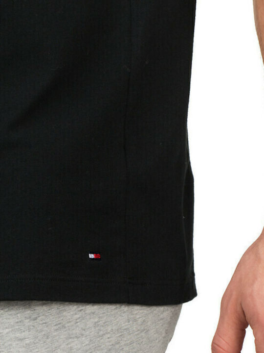 Men's Undershirts Short-sleeved in Black Color 3Pack
