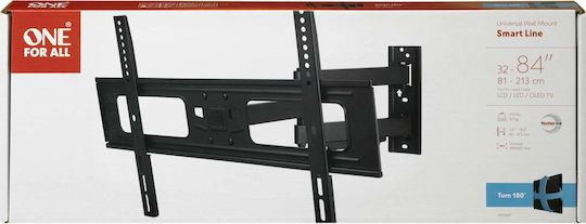 One For All WM 2651 WM 2651 Wall TV Mount with Arm up to 84" and 50kg