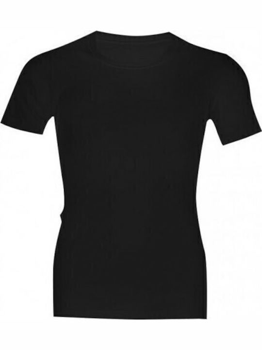 90-17002 Men's Undershirts Short-sleeved in Black Color 2Pack