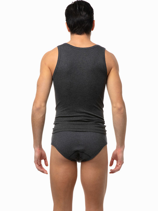 Ανδρική Φανέλα Αμάνικη Dark Grey