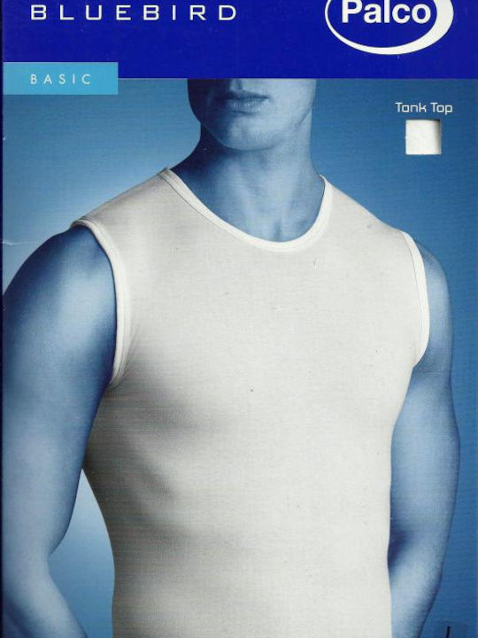 6/605 Men's Sleeveless Undershirt White