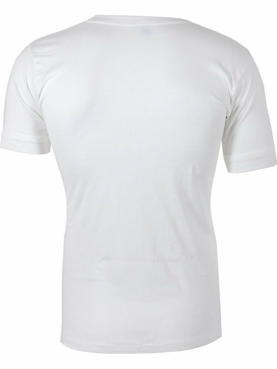 6/601 Men's Undershirts Short-sleeved in White Color 2Pack