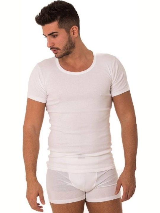 90-17002 Men's Short Sleeve Undershirts White 2Pack