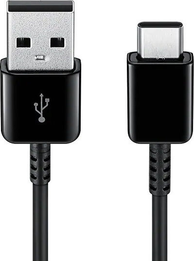 Samsung Φορτιστής με Θύρα USB-A και Καλώδιο USB-C 15W Μαύρος (EP-TA20EBE + EP-DG950CBE Bulk)