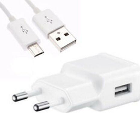 Samsung Ladegerät mit USB-A Anschluss und Kabel USB-C Weißs (ETA-U50EWE + EP-DN930CWE)