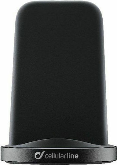 Cellular Line Ασύρματος Φορτιστής (Qi Pad) Μαύρος (WIRELESTANDADATK)