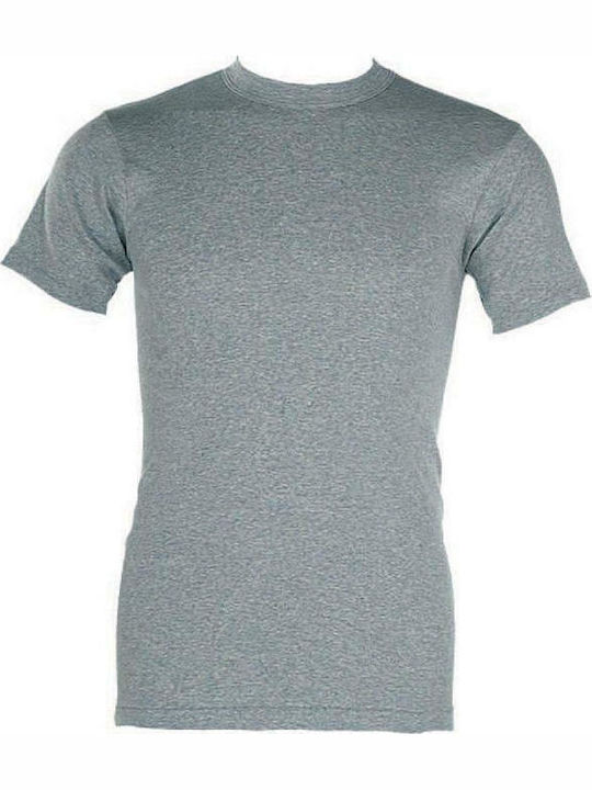 Men's Undershirt Short-sleeved in Gray Color