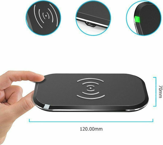 Choetech Încărcător Wireless (Qi Pad) 10W Negruς (3 Coils Qi Wireless Charging Pad)