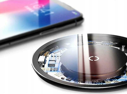 Baseus Ασύρματος Φορτιστής (Qi Pad) 10W Μαύρος (Wireless Charging Pad)