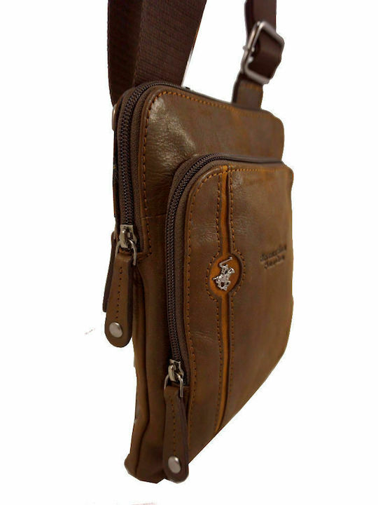 Leather Men's Bag Shoulder / Crossbody Brown