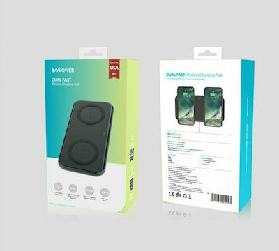 RAVPower Ασύρματος Φορτιστής (Qi Pad) 36W Μαύρος (RP-PC065)