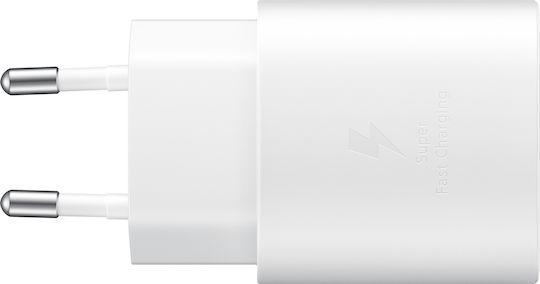Samsung Charger with USB-C Port and USB-C Cable 25W White EP-TA800X Bulk