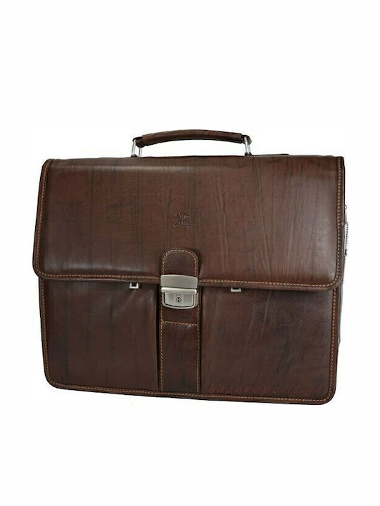 Leder Herrentasche Geldbörse Braun