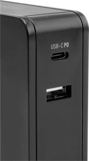 Ansmann Charger Without Cable with USB-A Port and USB-C Port 60W Power Delivery Blacks (254PD)
