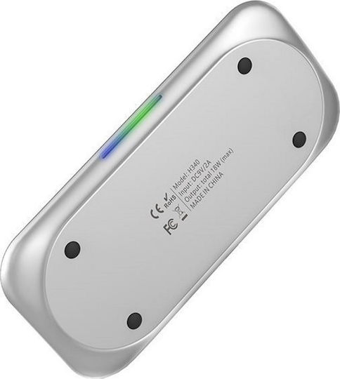 Havit Ασύρματος Φορτιστής (Qi Pad) 18W Μαύρος (H340)