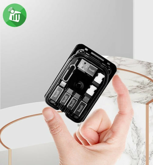 Budi Ασύρματος Φορτιστής (Qi Pad) 5W Μαύρος (M8J515W)