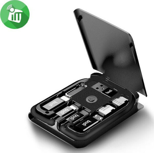 Budi Ασύρματος Φορτιστής (Qi Pad) 5W Μαύρος (M8J515W)