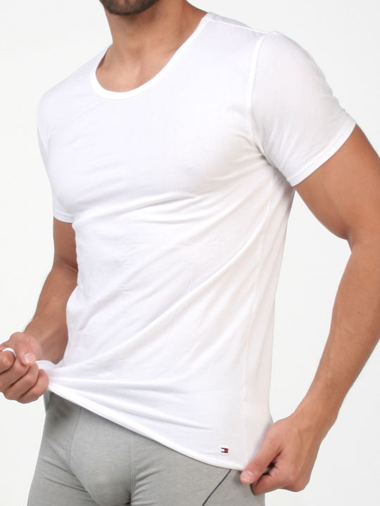 Men's Undershirts Short-sleeved in White Color 3Pack
